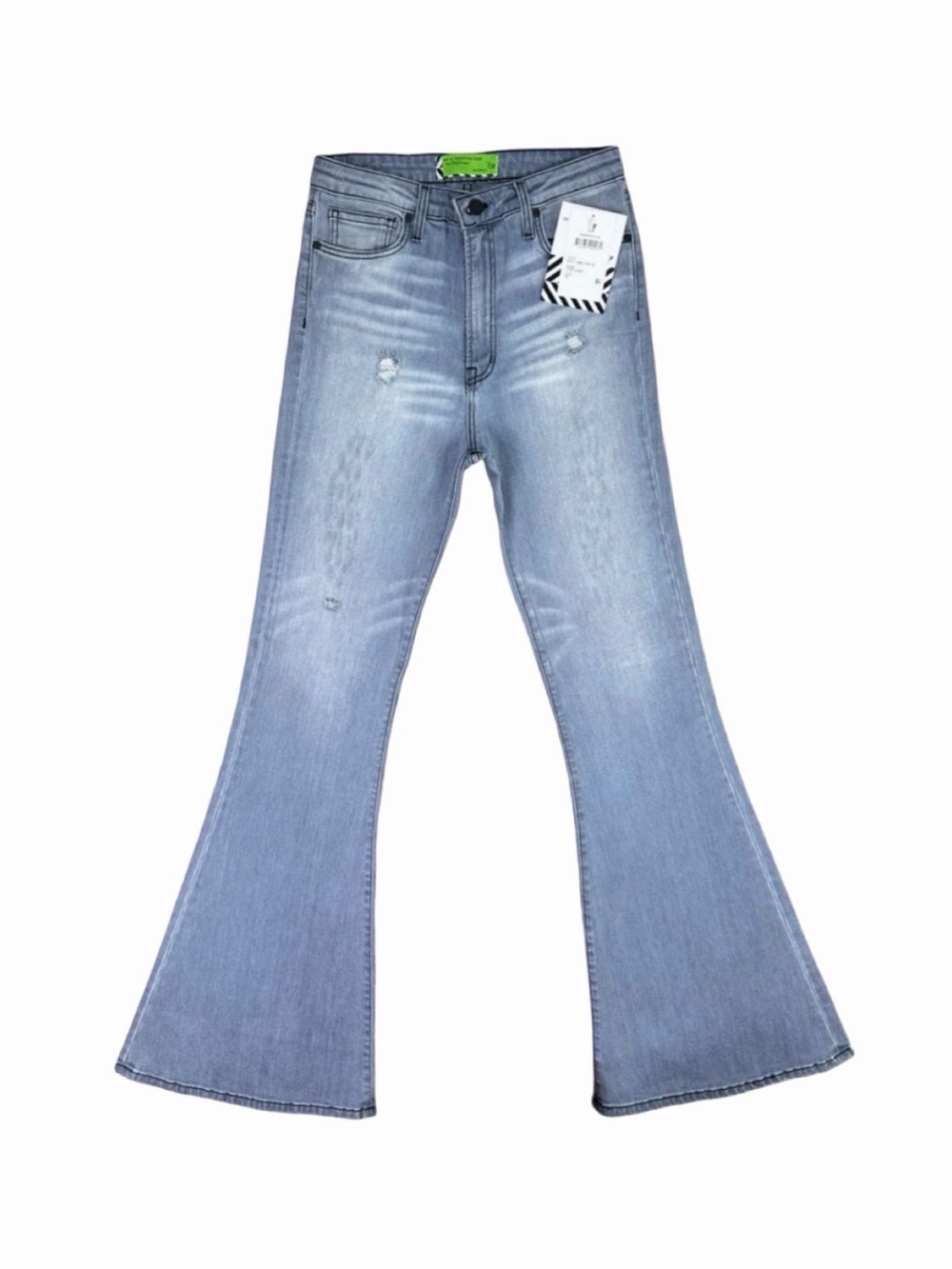 SR vs Sandrine Rose x Free People Light Black Super Flare Jeans - Size 29
